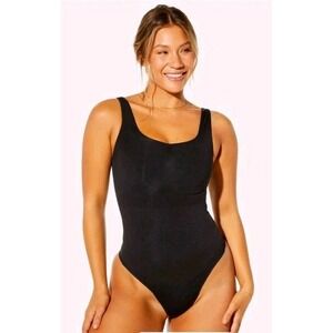 Yitty Nearly Naked Shaping Thong Bodysuit XL/XXL Black NWT Shapewear $65